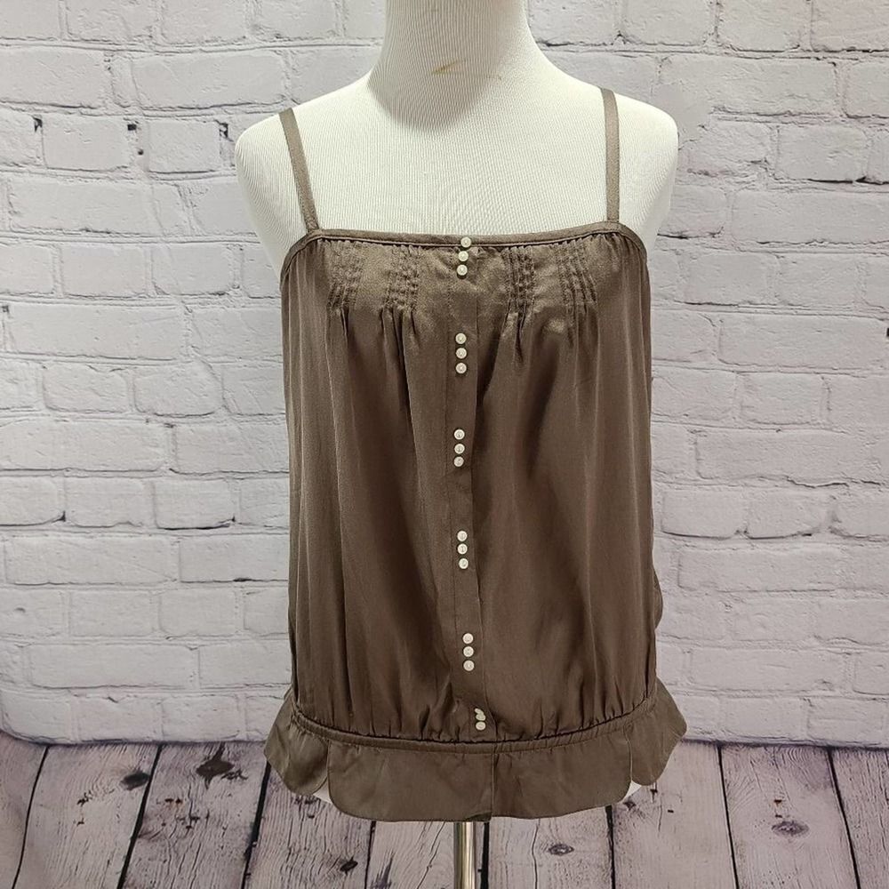 GAP brown spaghetti straped tank top - Picture 4 of 14